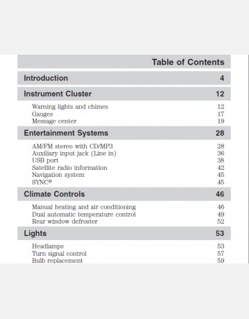 ford escape 2010 owners manual